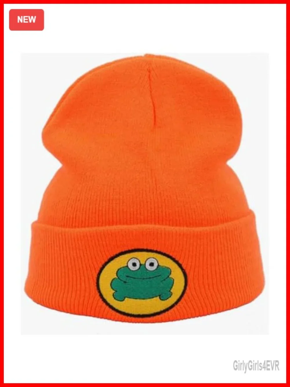 Unisex Cartoon Frog Beanie Hat Novelty Knitted Skull Cap